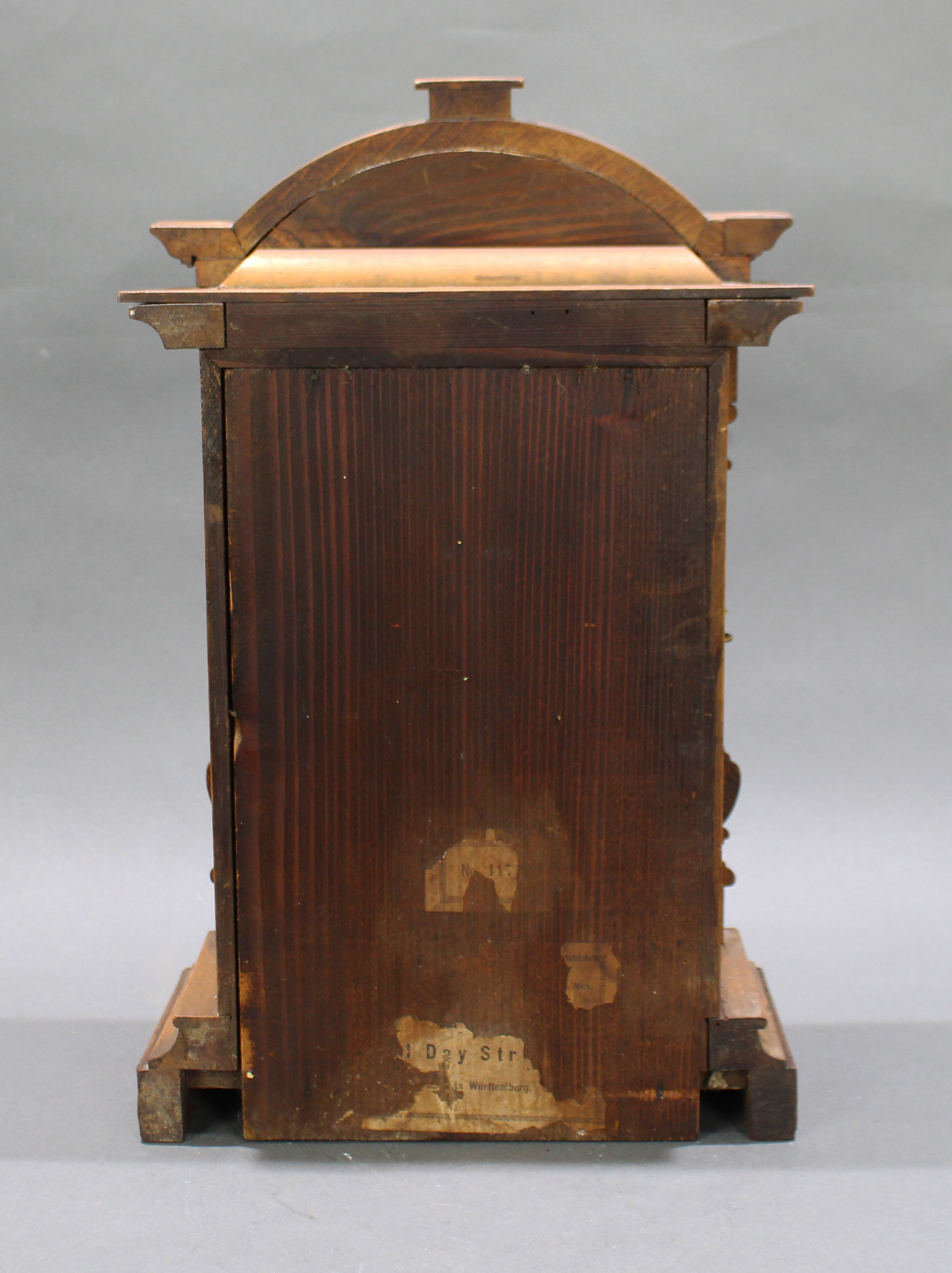 Antique German Wurttemberg Mantle Clock c.1900 - Image 5 of 7