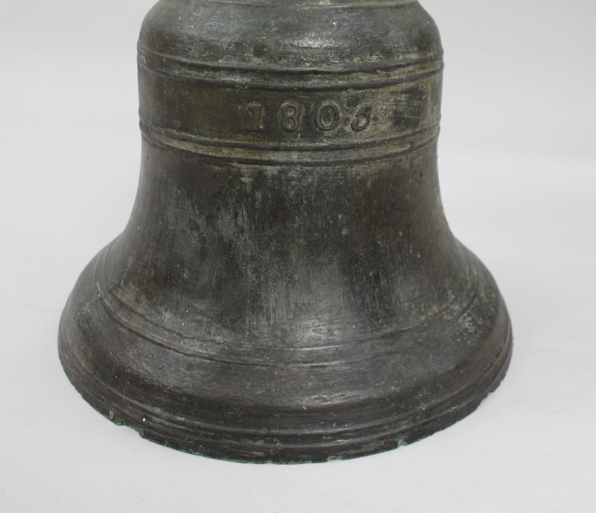 Antique Early 19th c. Bronze Bell 1805 - Image 5 of 7