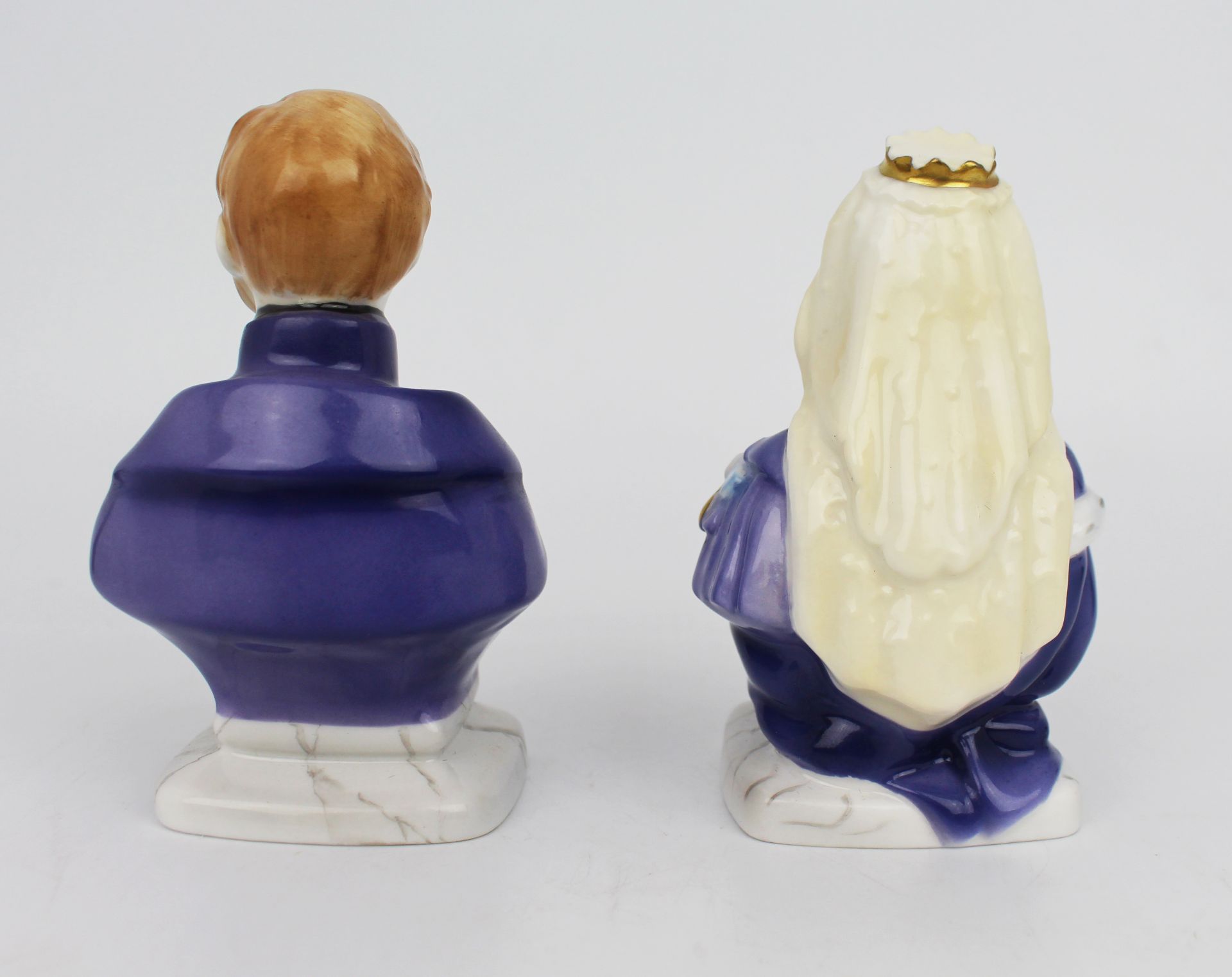 Pair of Royal Worcester Victoria & Albert Candle Snuffers - Image 3 of 7