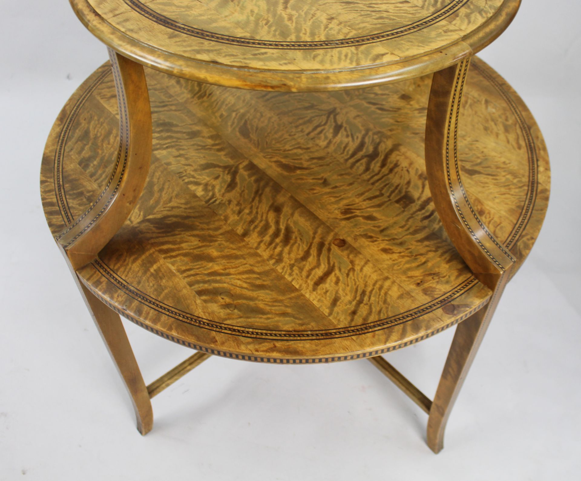 Early 20th c. Satinwood Two Tier Table - Image 5 of 6