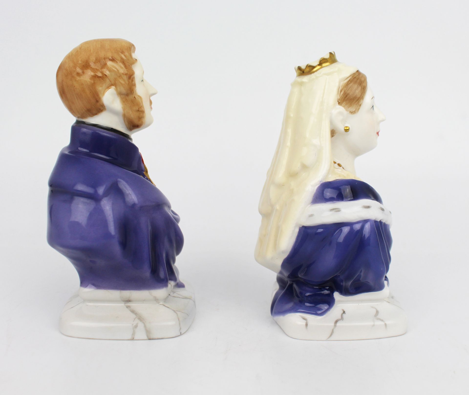 Pair of Royal Worcester Victoria & Albert Candle Snuffers - Image 2 of 7