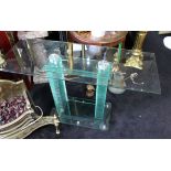 Heavy Glass Side Table