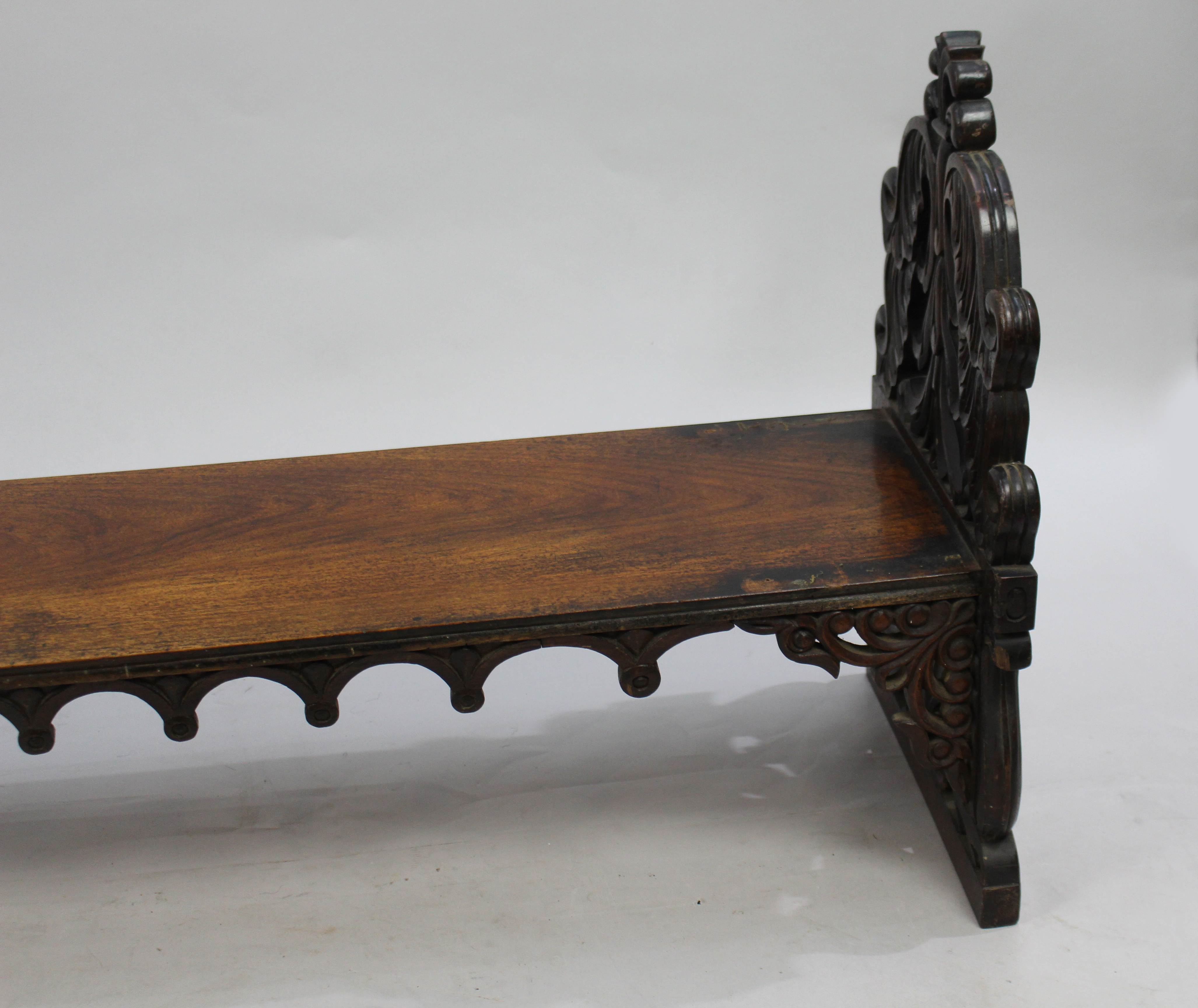 Early 19th c. Ecclesiastical Rosewood Altar Table Stand - Image 4 of 5