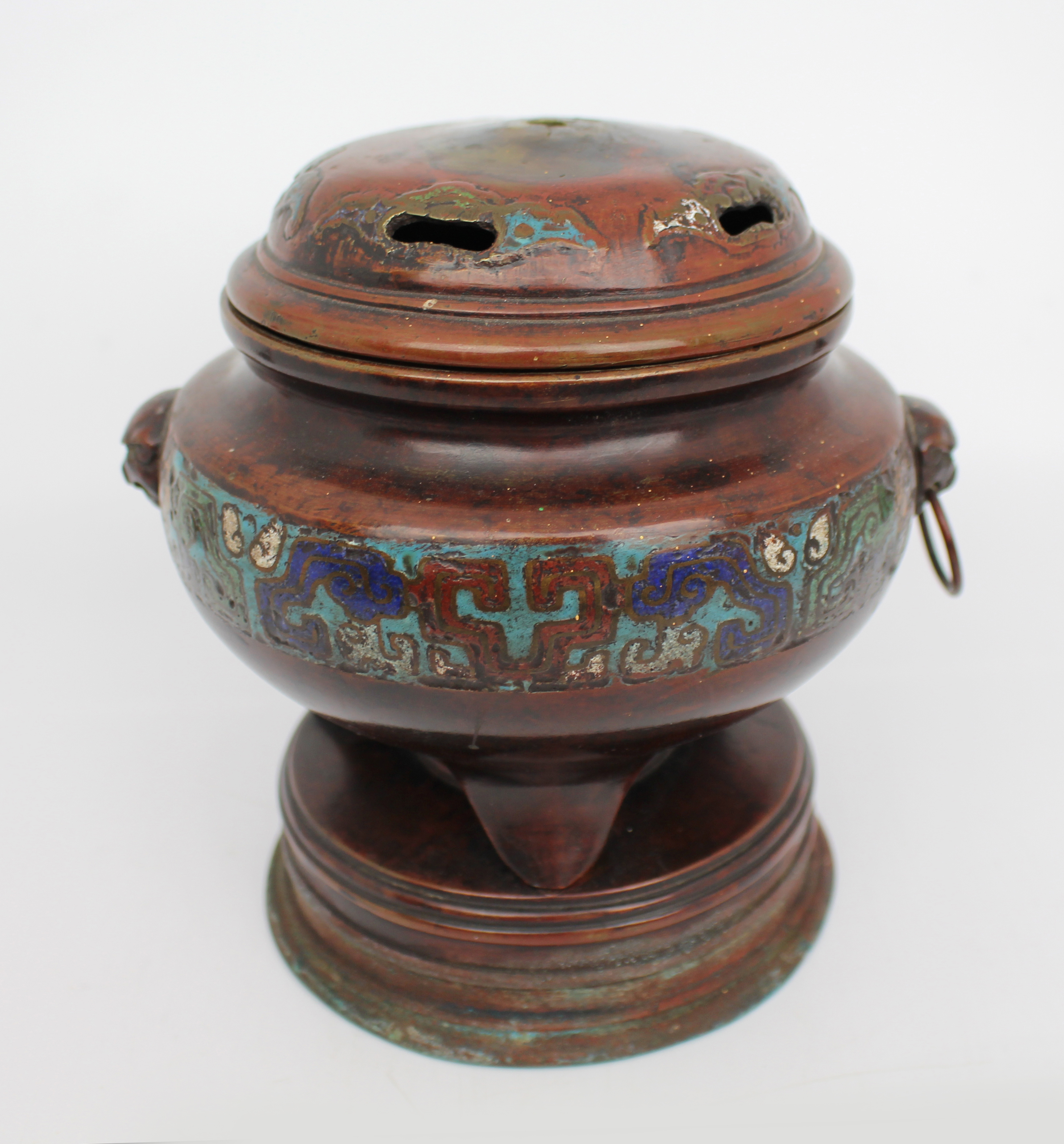 Antique Chinese Bronze Incense Burner - Image 2 of 8
