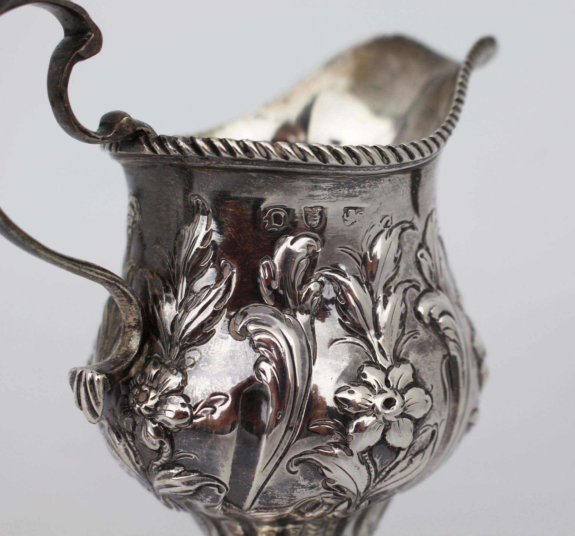 Fine Solid Silver Cream Jug London 1759 - Image 8 of 8