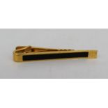 Dunhill Gold Plated Enamel Tie Clip