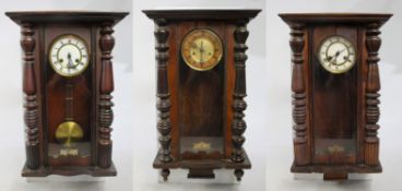 Collection of 3 Antique Wall Clocks