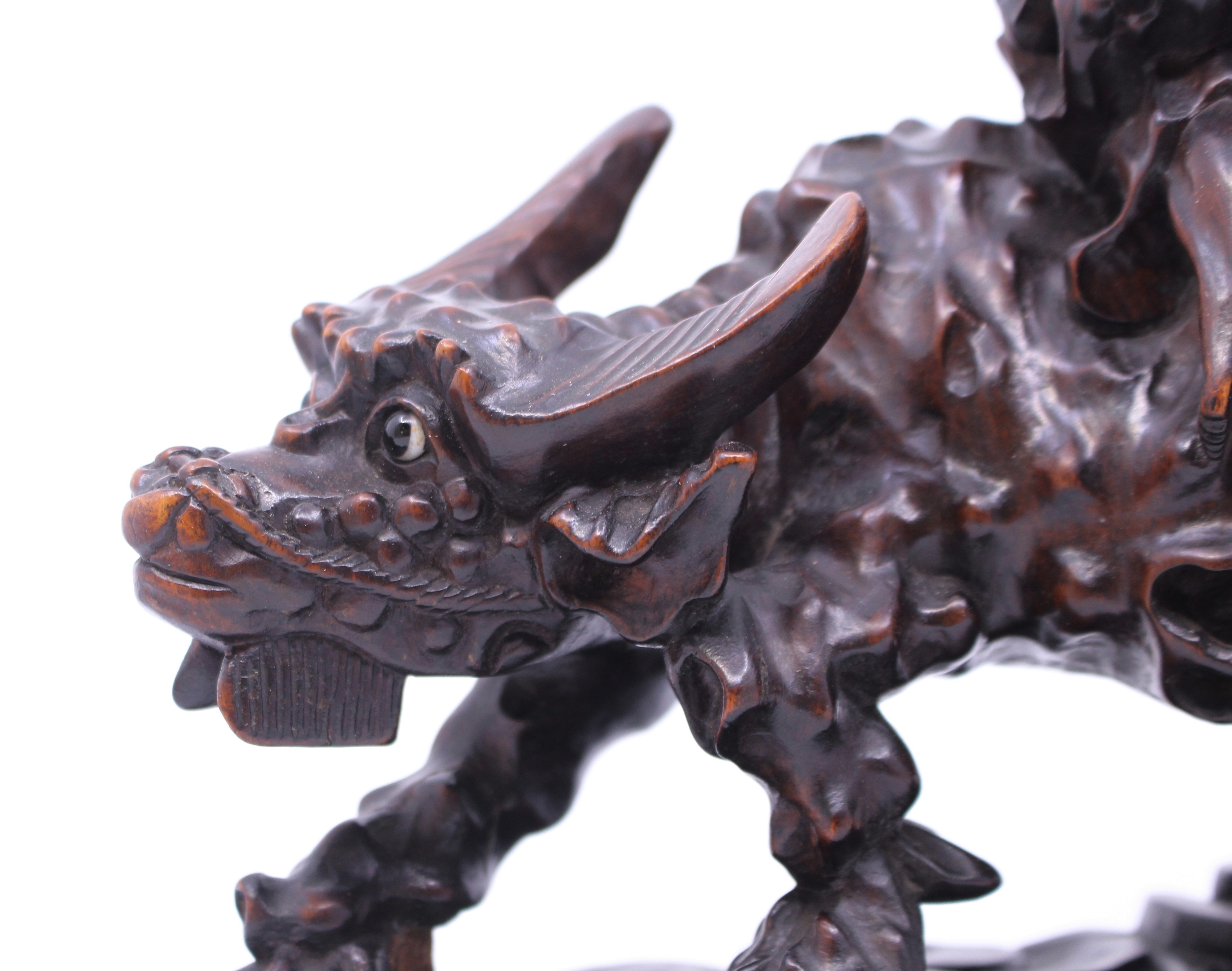 Chinese Carved Rootwood 19th c. Sculpture - Image 7 of 9