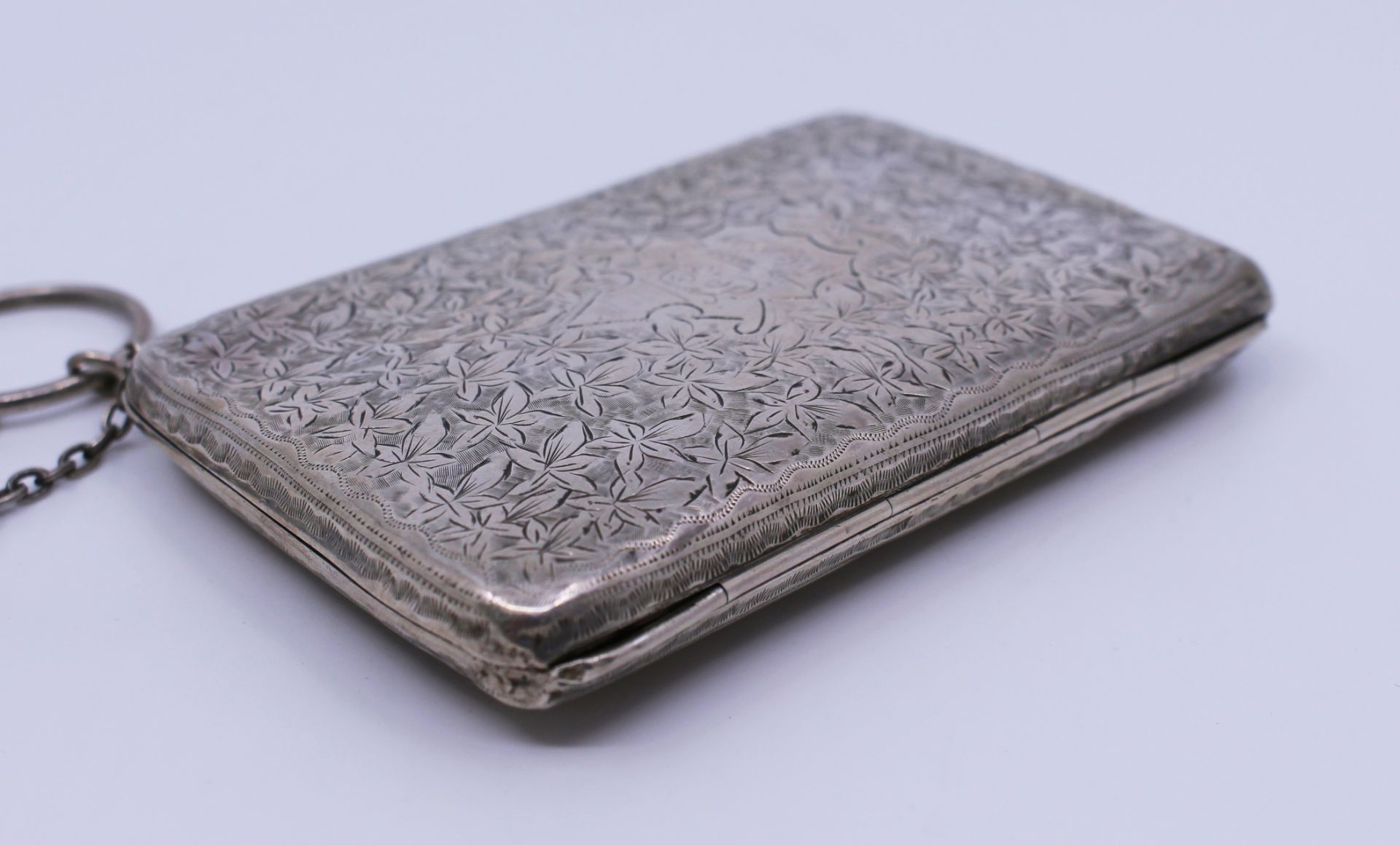 Victorian Silver Card Case By Joseph Gloster Birmingham 1898 - Image 6 of 8