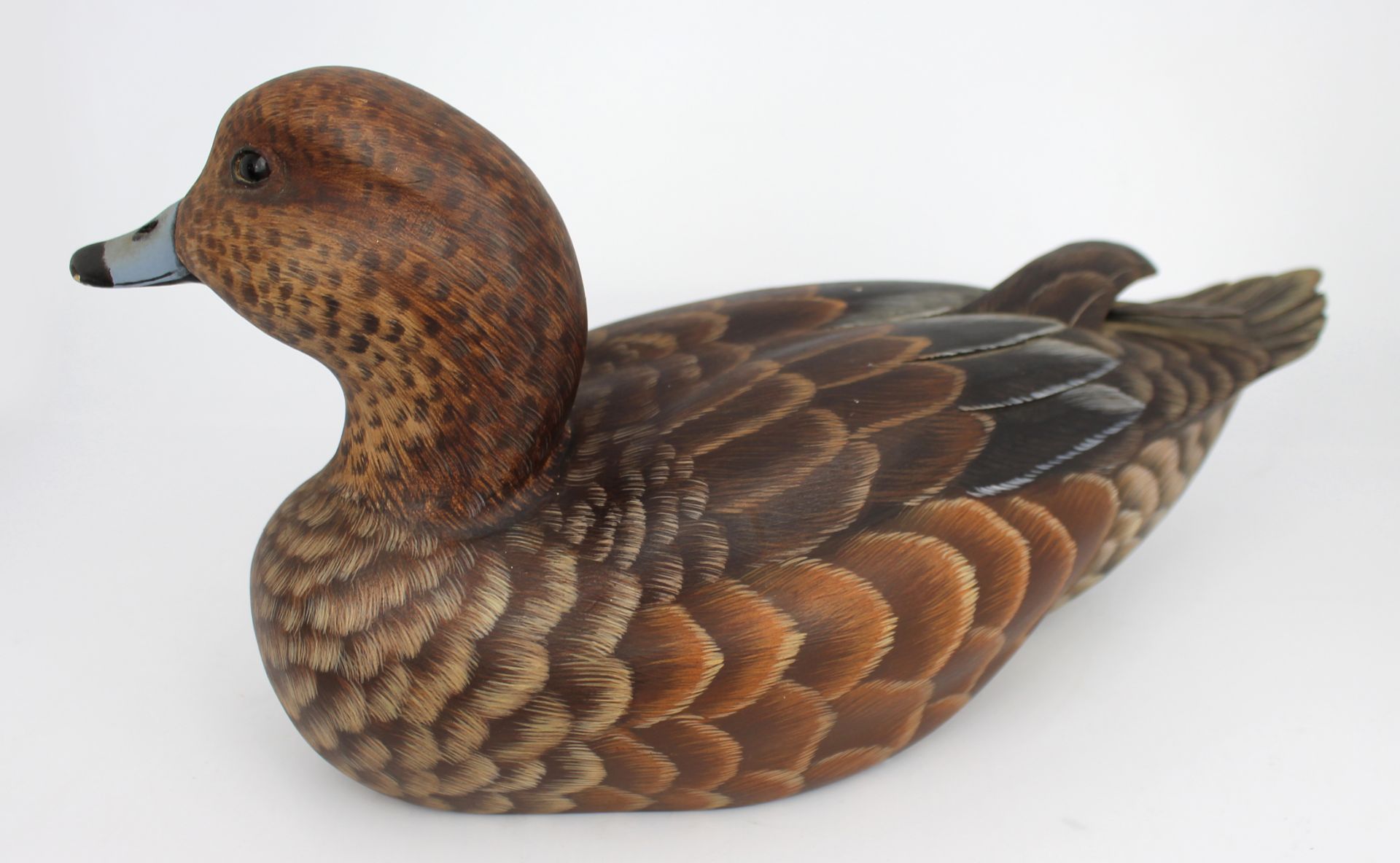 Fine Hand Carved & Painted Duck by Mike Wood - Image 3 of 5