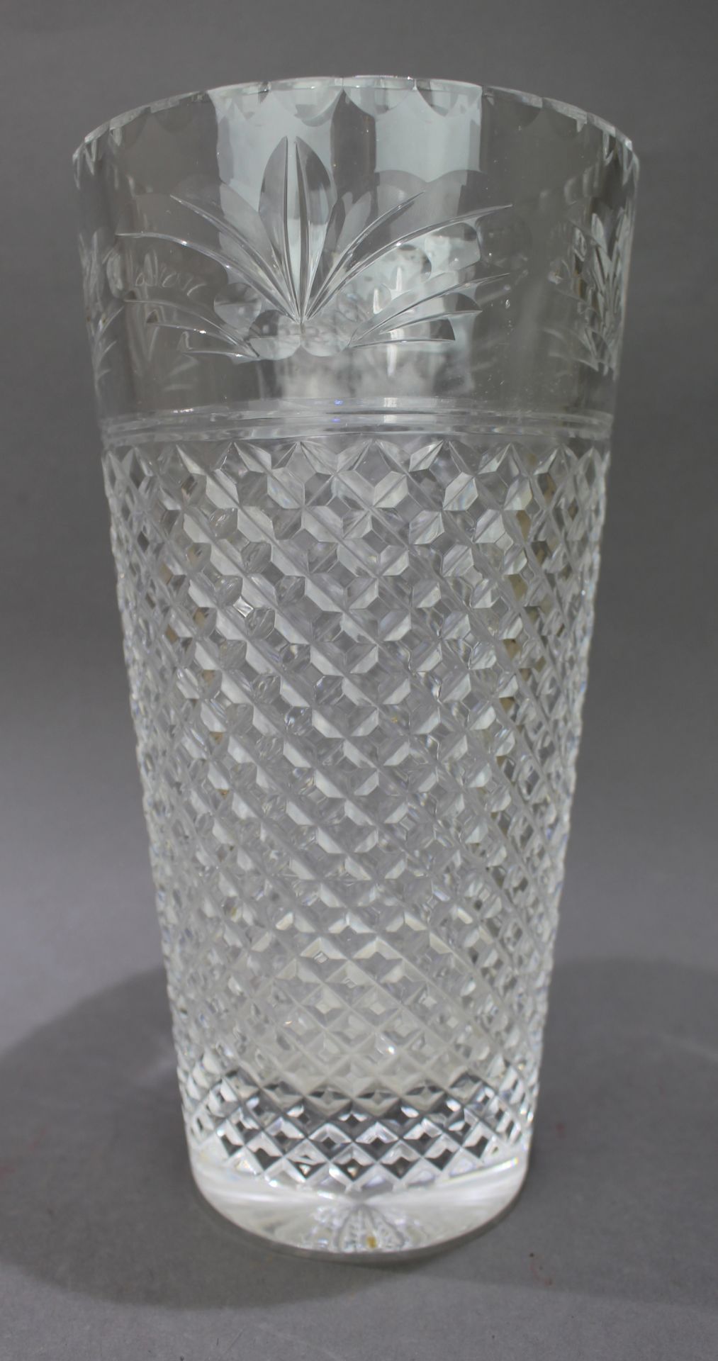 Stuart Sherbourne Cut Crystal Vase