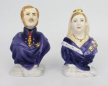 Pair of Royal Worcester Victoria & Albert Candle Snuffers
