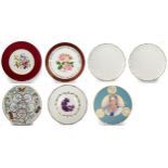 Collection of 7 Royal Worcester Cabinet Plates