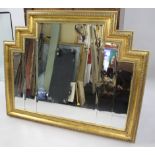 Gilt Step Arched Bevelled Mirror