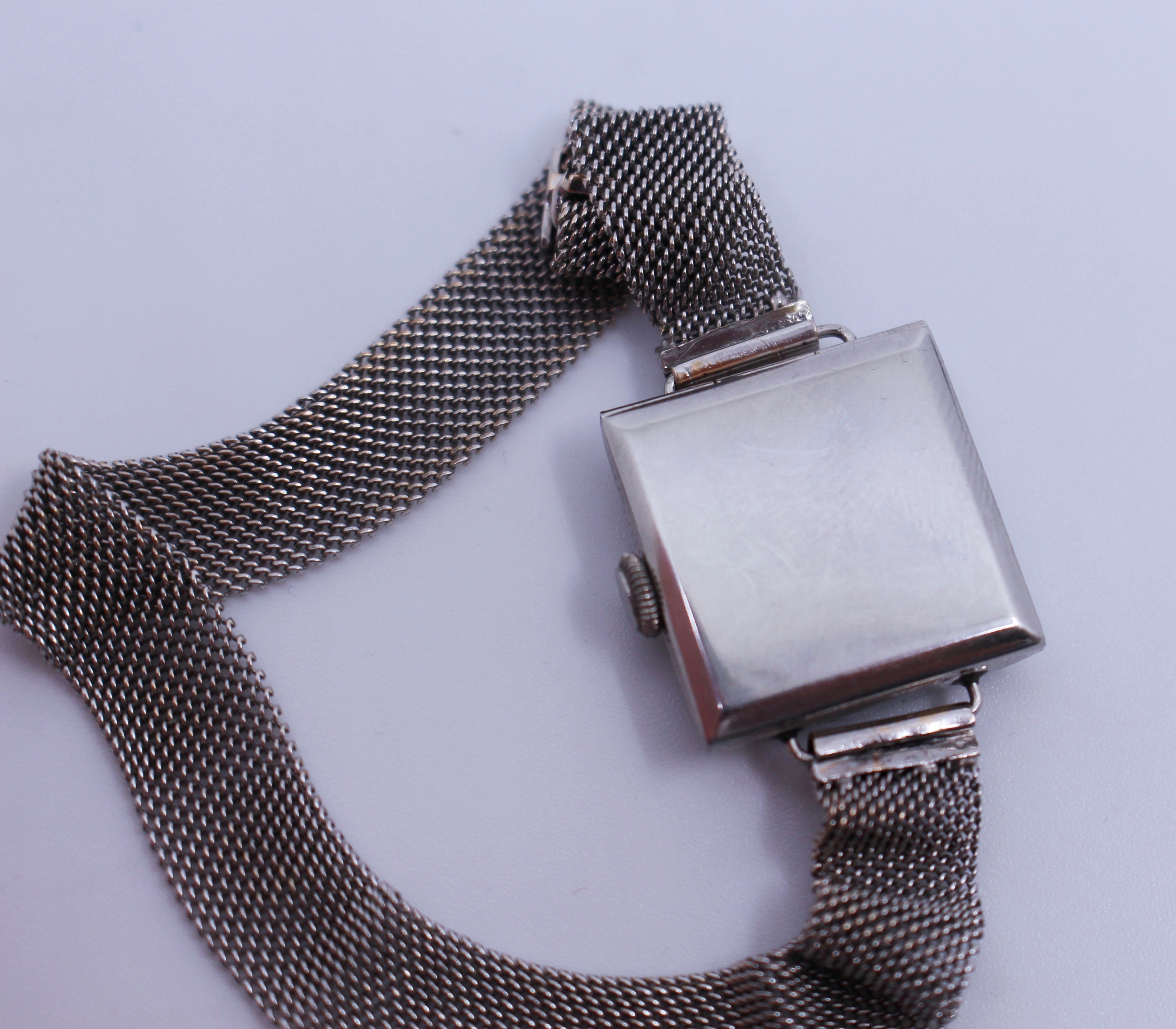 Art Deco Diamond Set Platinum & Gold Ladies Wristwatch - Image 11 of 15