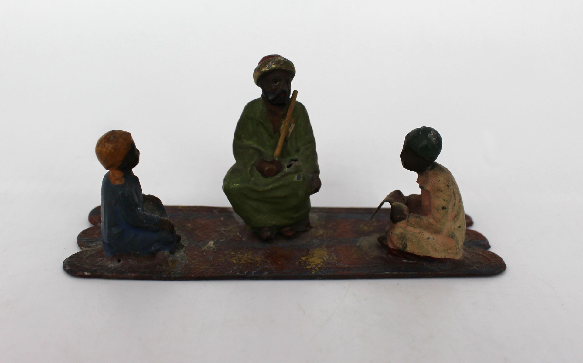 Cold Painted Bronze Figural Group