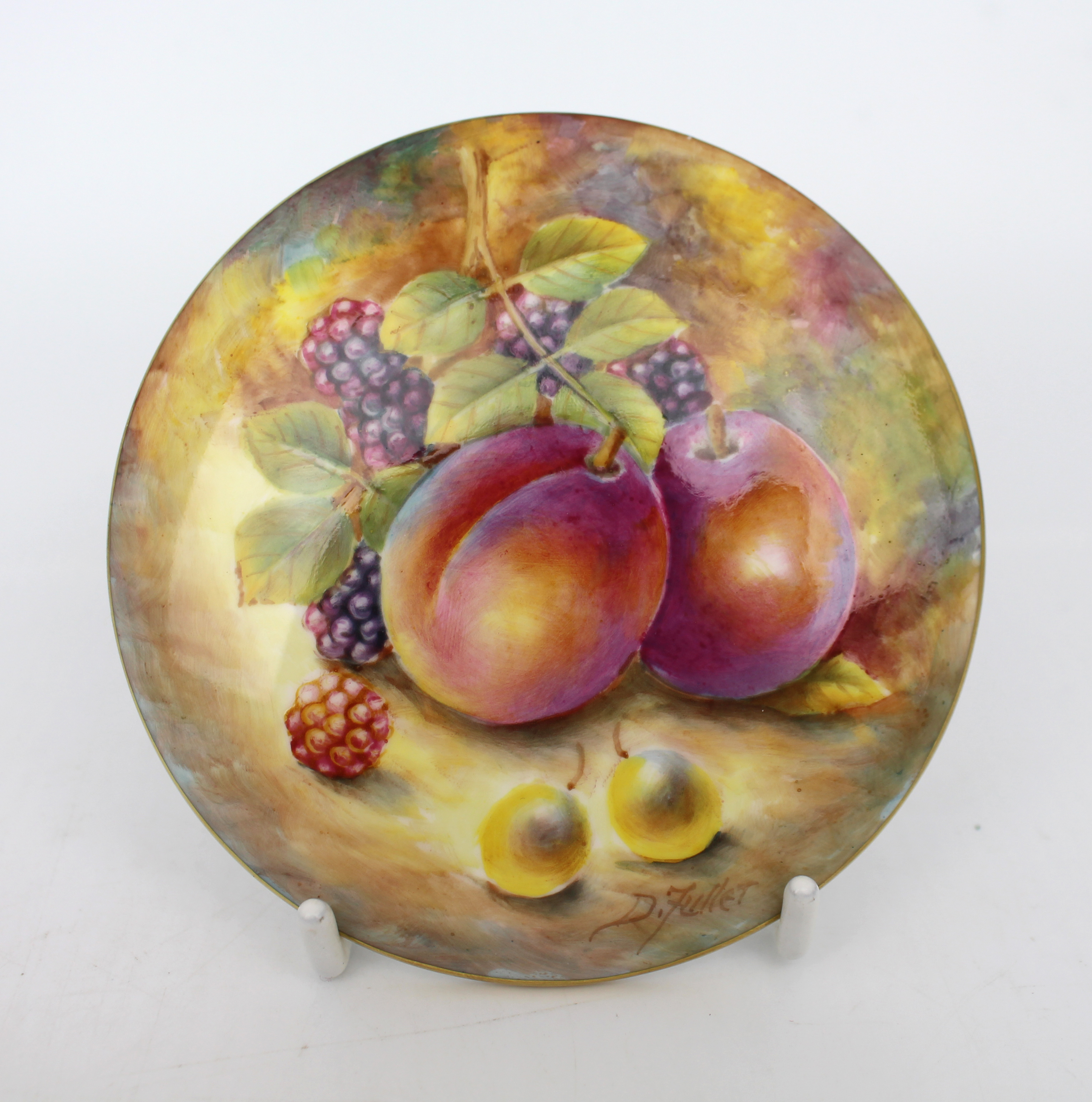 Hand Painted Fruit Plaque by David Fuller