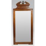 Tall Mahogany & Parcel Gilt Mirror c.1900