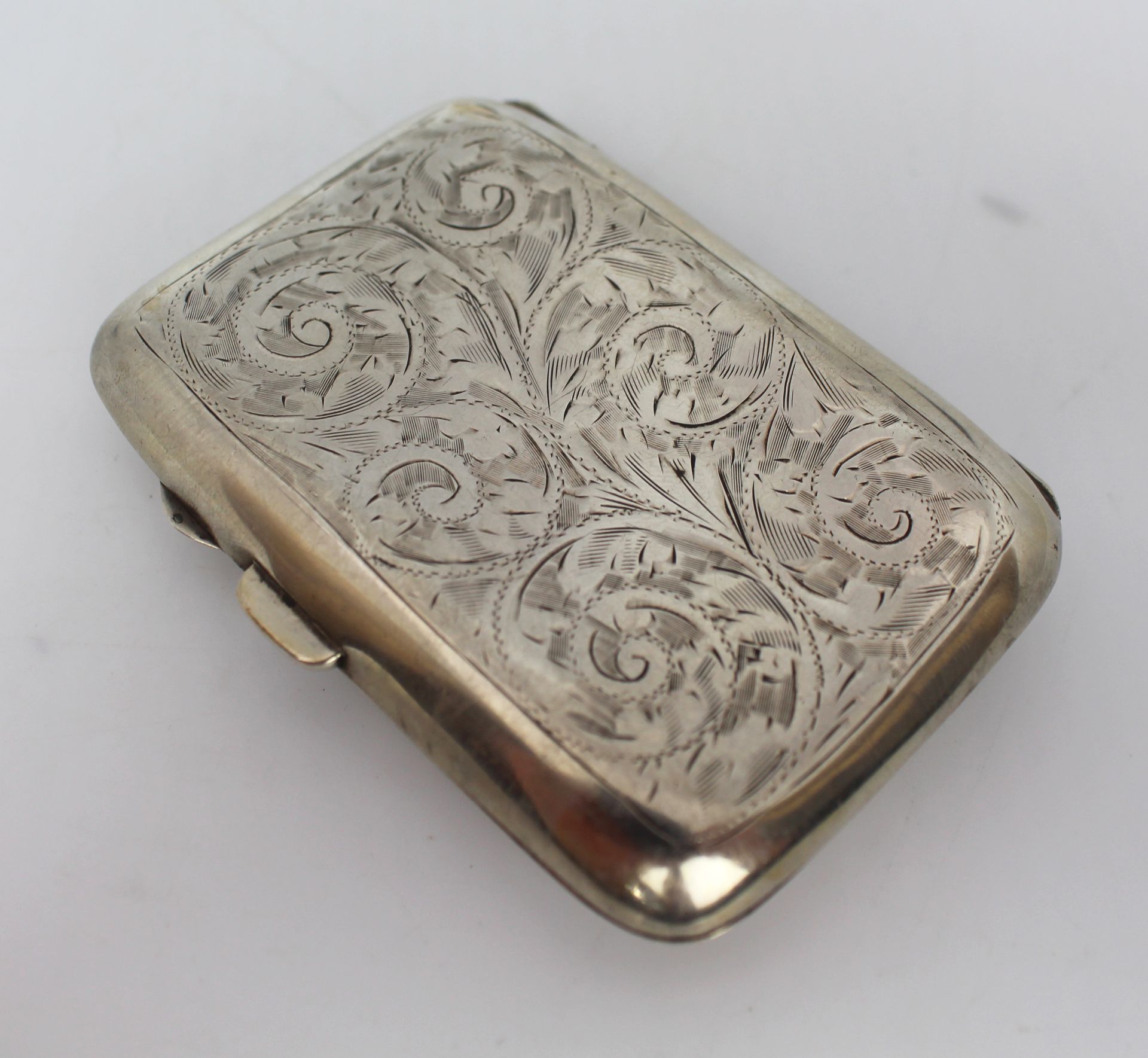 Solid Silver Cigarette Case by Samuel M Levi - Image 2 of 5