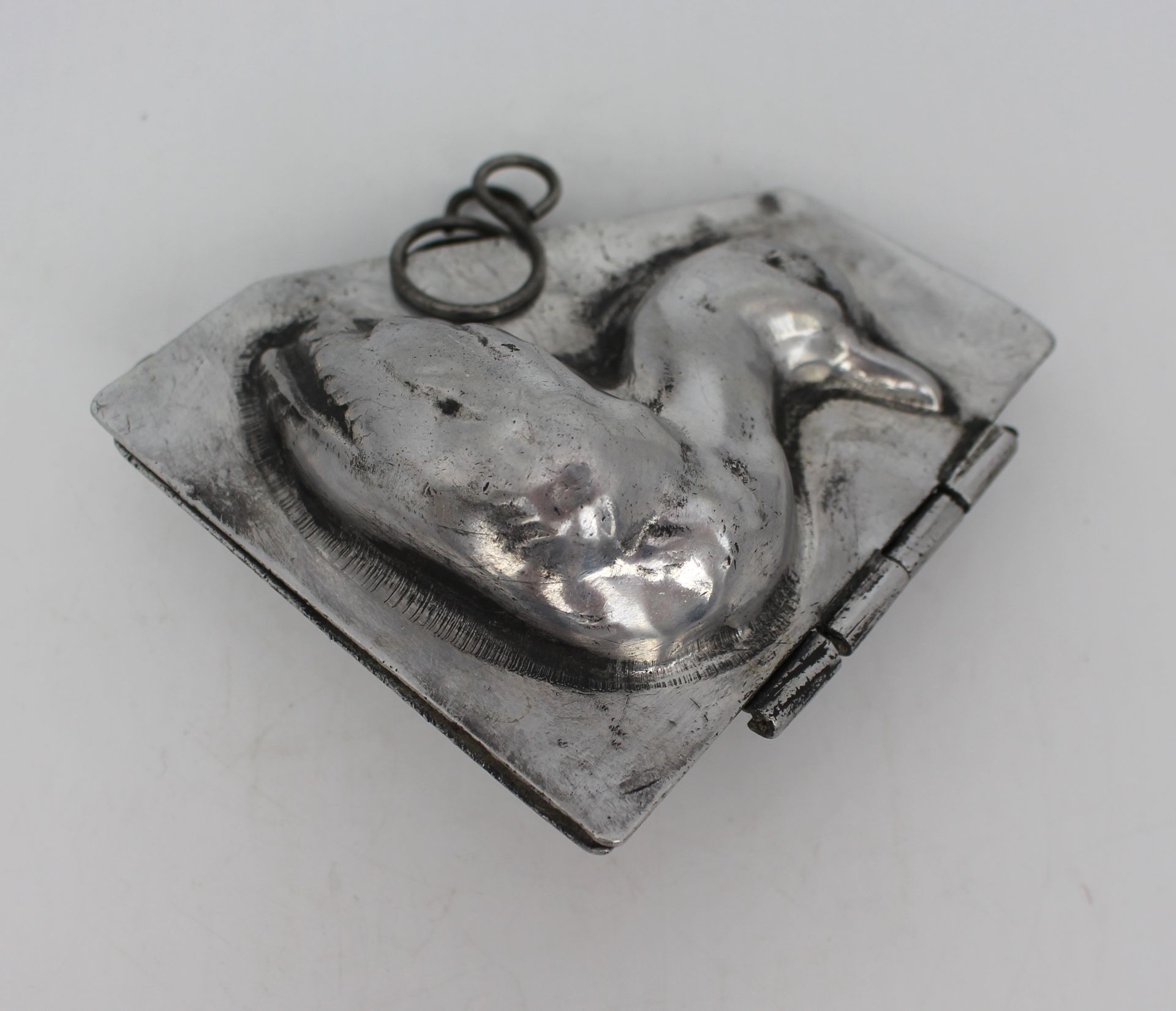 Vintage Silvered Duck Chocolate Mould