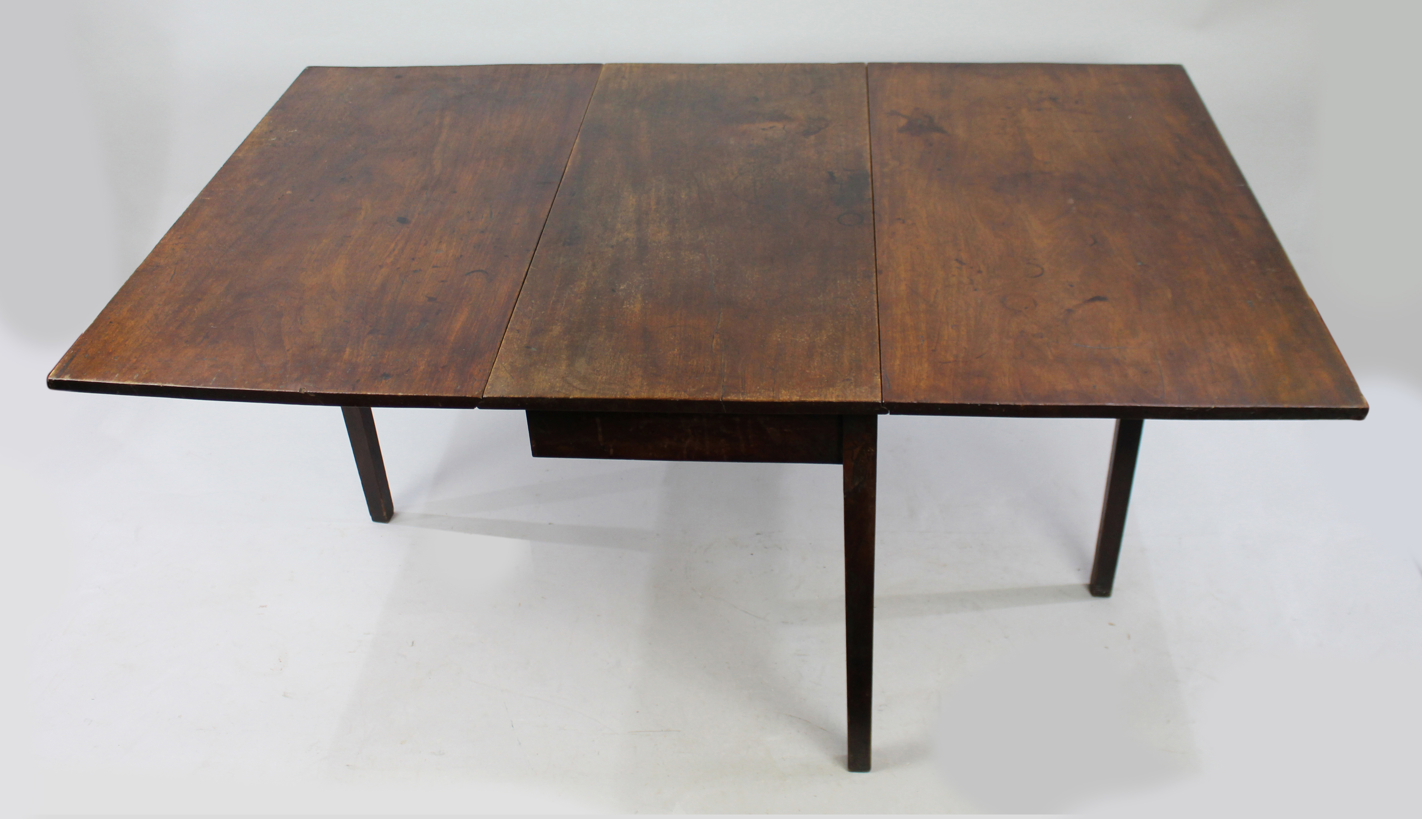 George III Oak Drop Leaf Dining Table - Image 7 of 7