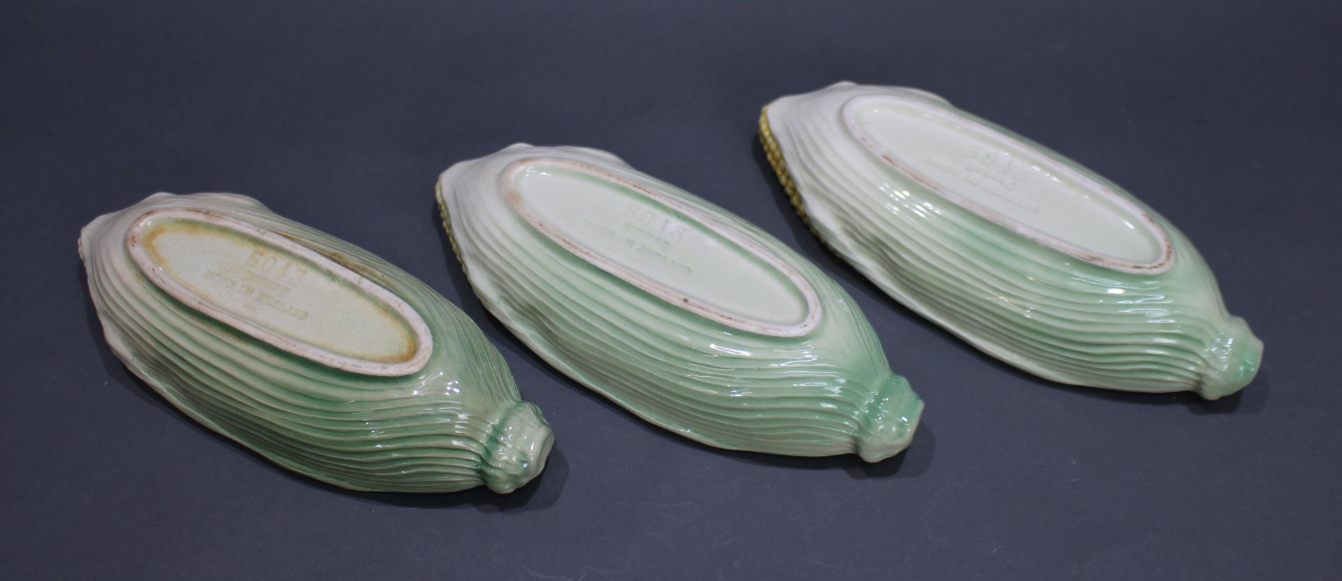 Set of 3 Early 20th c. Sylvac Sweetcorn Dishes Numbered 5043 - Image 3 of 3