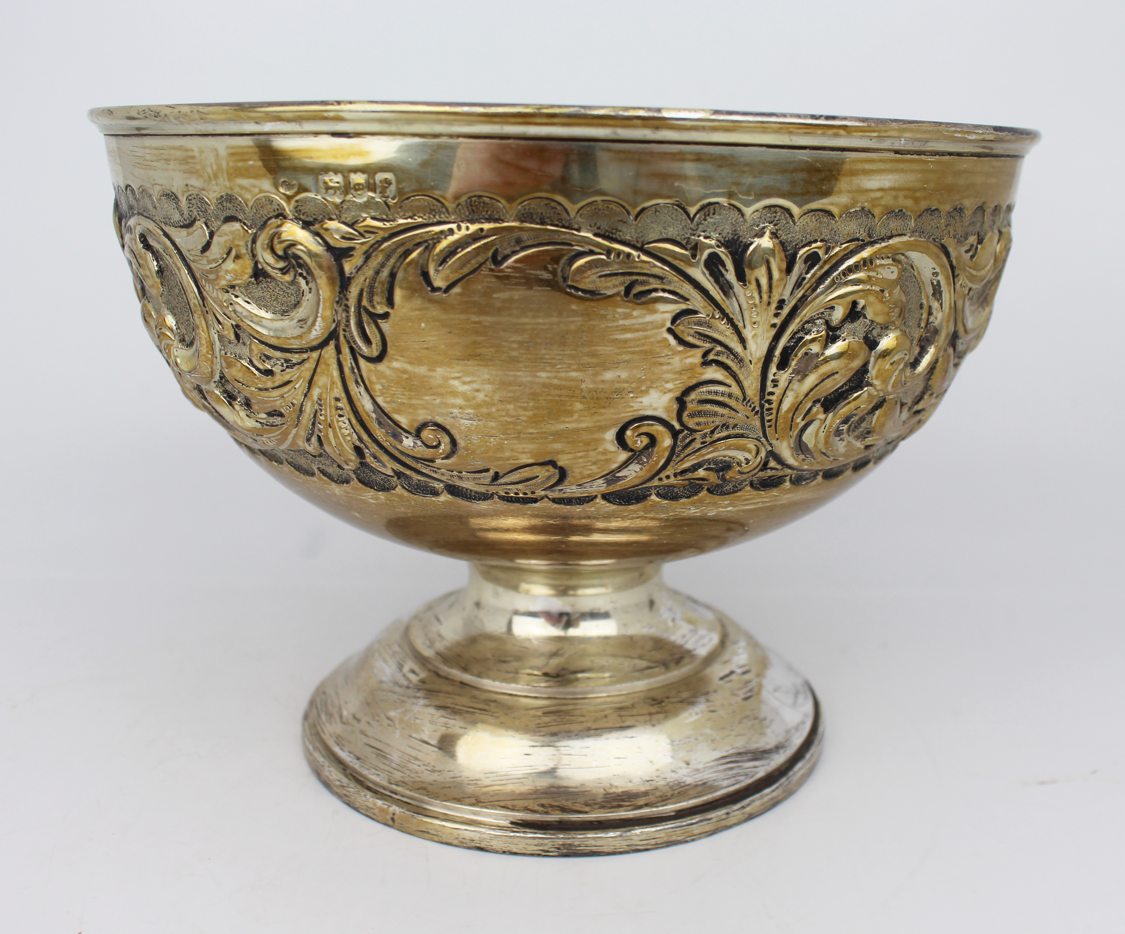 Edwardian Solid Silver Bowl London 1901