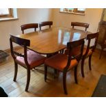 Antique George IV Breakfast Table & 6 Chairs