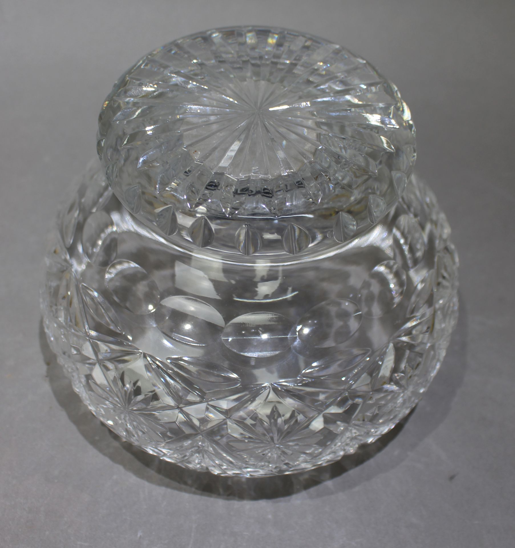 Vintage Cut Glass Crystal Rose Bowl - Image 4 of 4