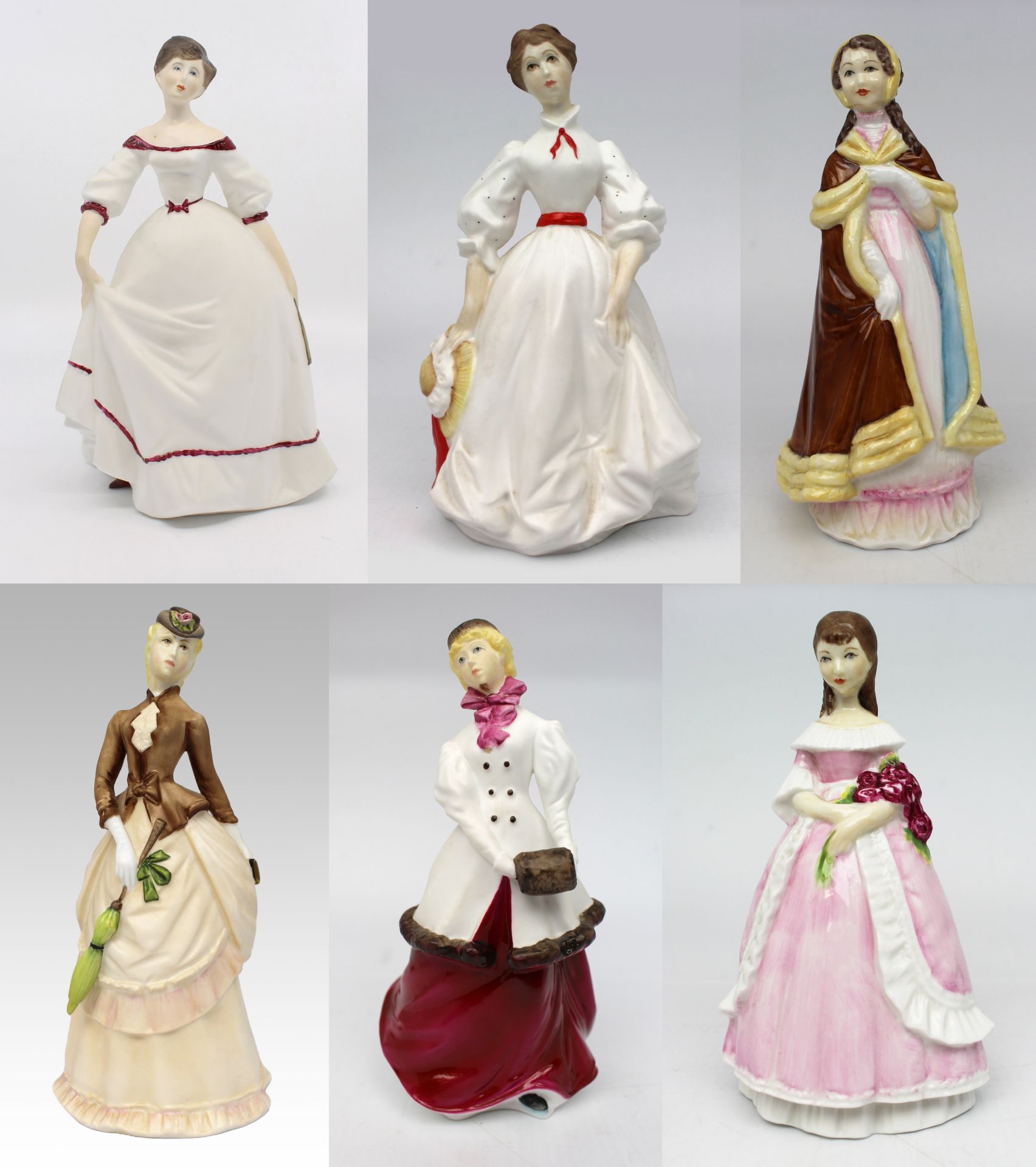 Collection of 6 Royal Worcester Figurines