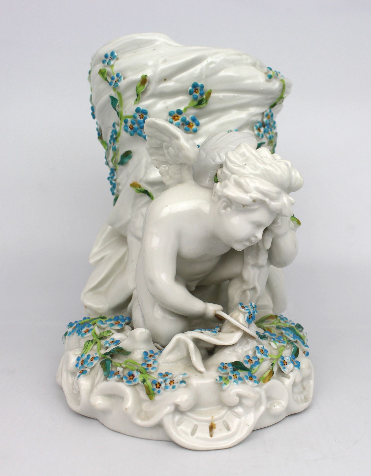 Early/Mid 20th c. Sitzendorf Cherub Vase - Image 2 of 6