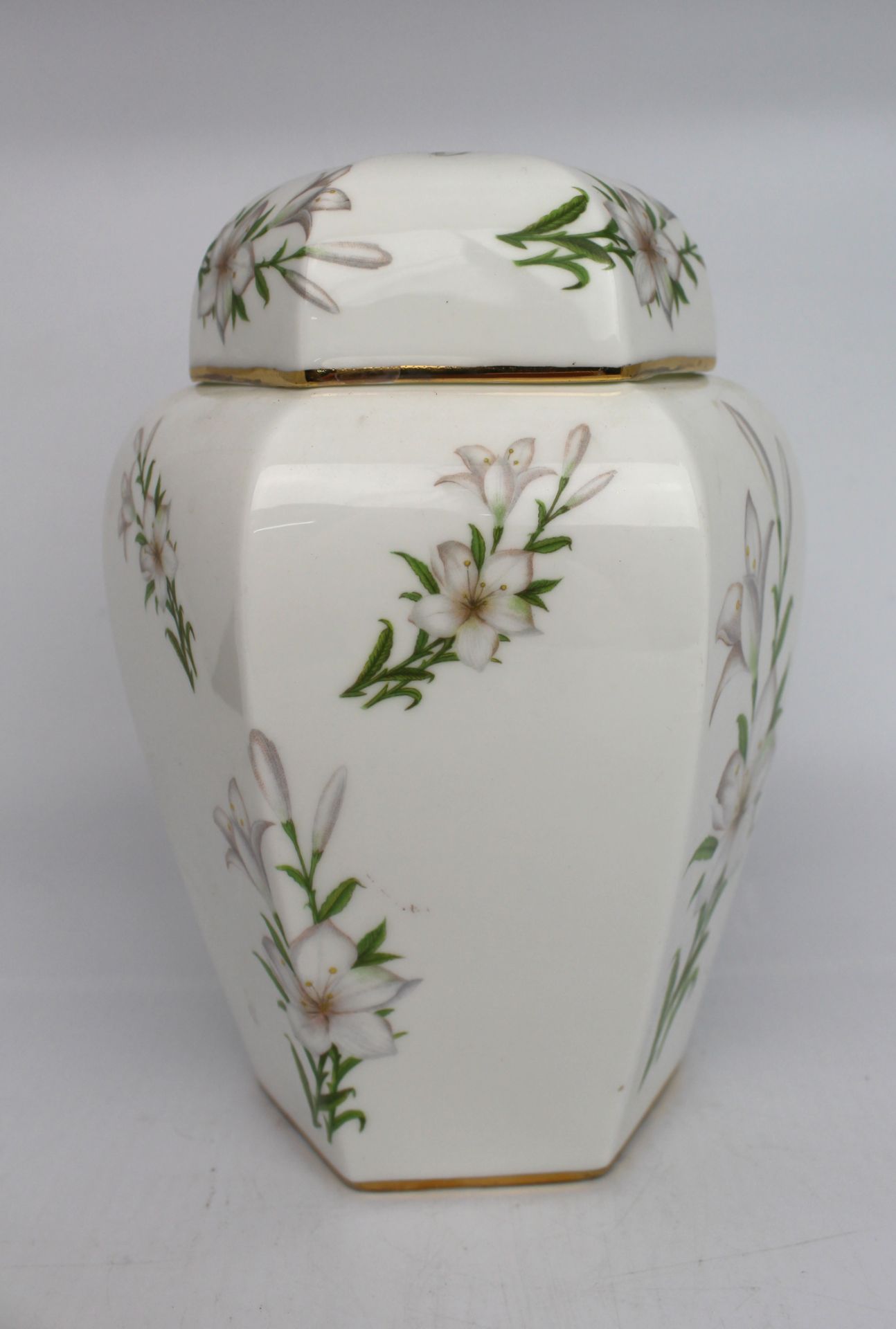 Lidded Bone China Ginger Jar