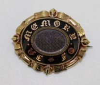 Antique Georgian Mourning Brooch