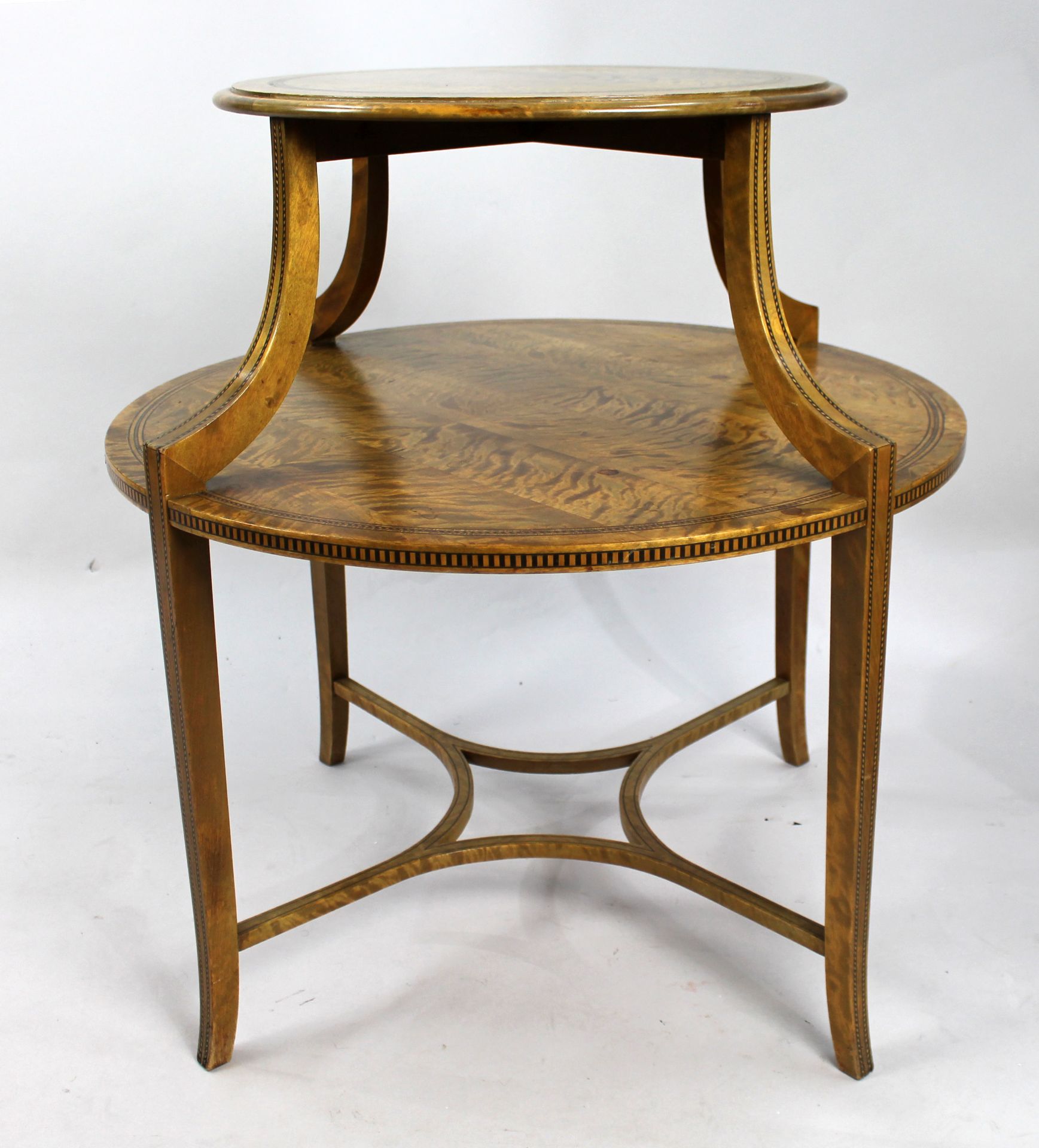 Early 20th c. Satinwood Two Tier Table - Image 2 of 6