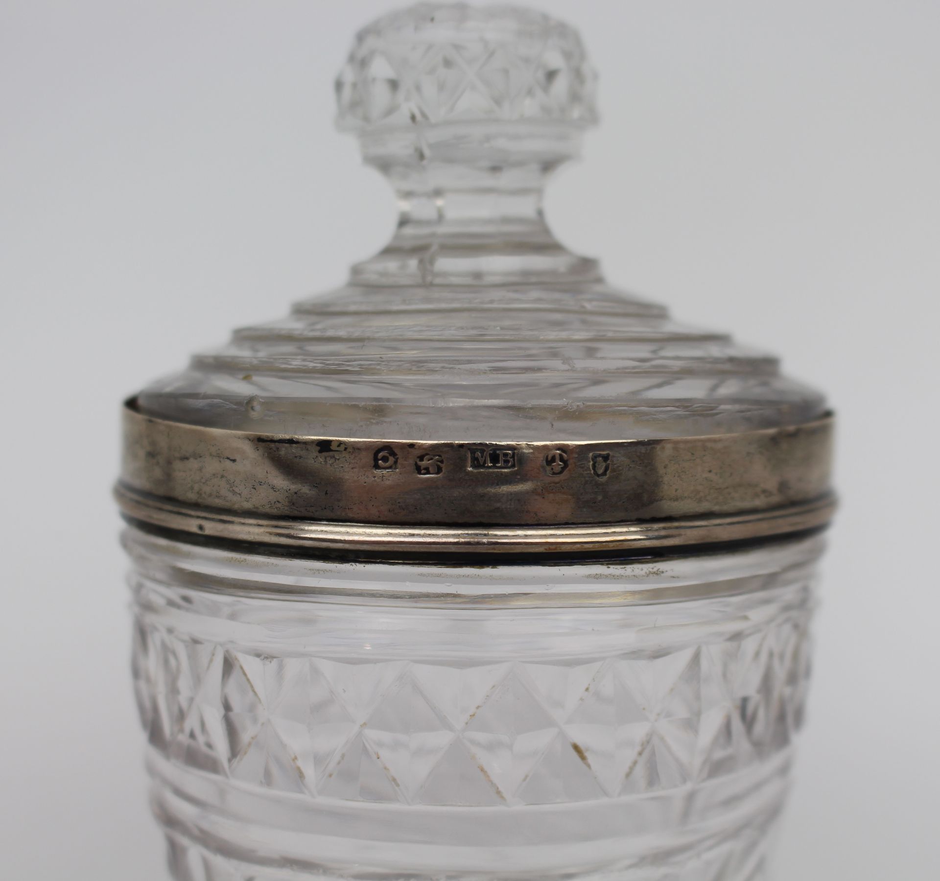 Regency Rock Crystal Silver Mounted Jar & Cover - Image 3 of 5