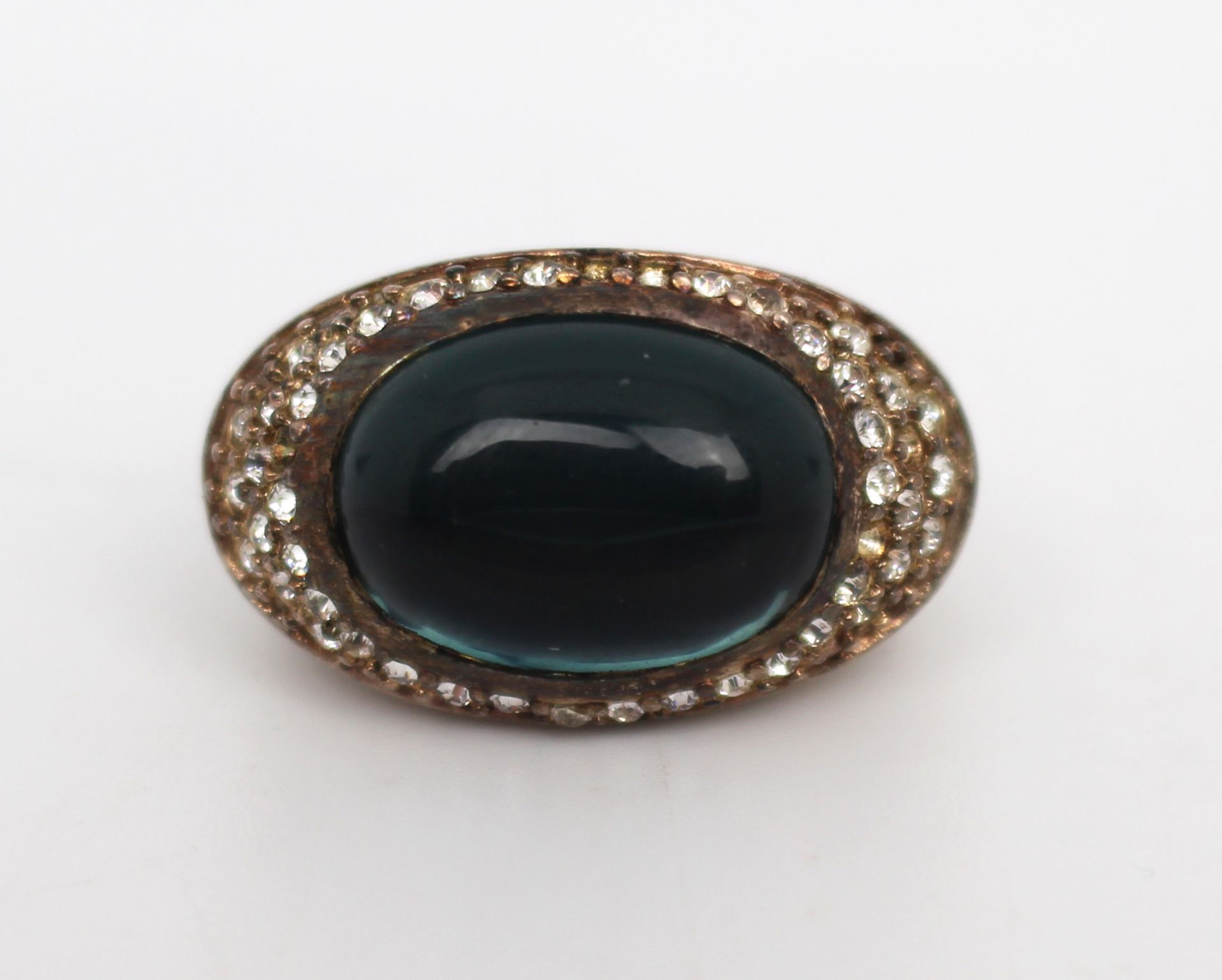 Large Green Stone Dress Ring by Monst