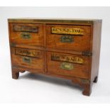 Brass Bound 19th c. Chest Apothecary Chest
