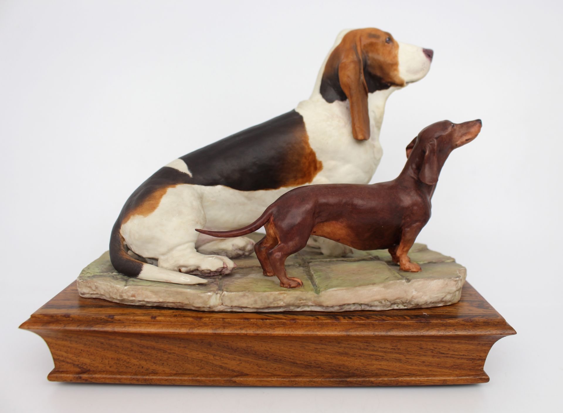 Albany Basset & Dachshund Sculpture - Image 4 of 6