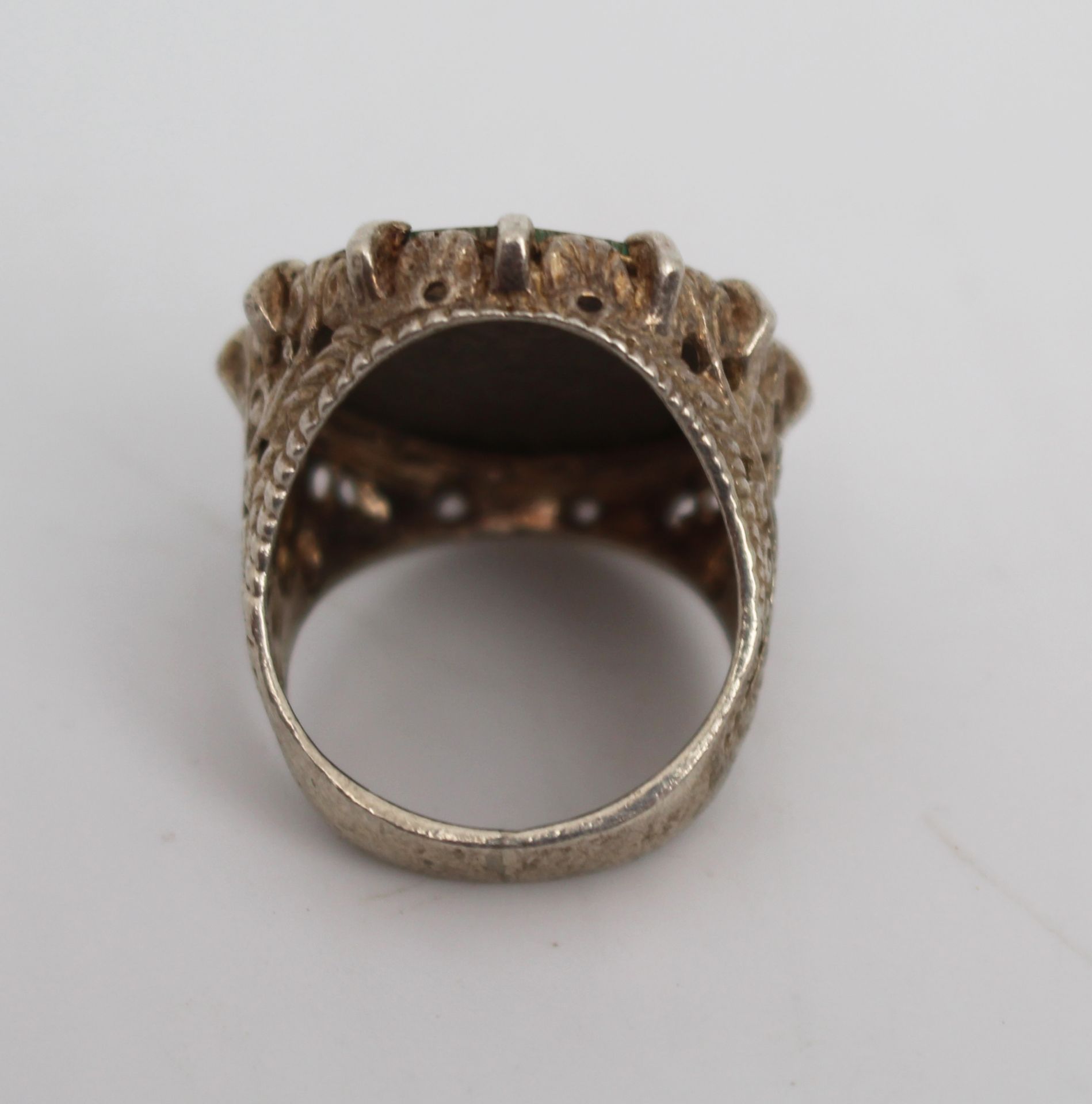 Silver Ring Set with 1967 Sixpence - Image 3 of 3