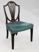 English Mahogany Hepplewhite Shield Back Chair c.1790