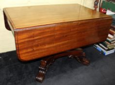 William IV Mahogany Drop Leaf Centre Table