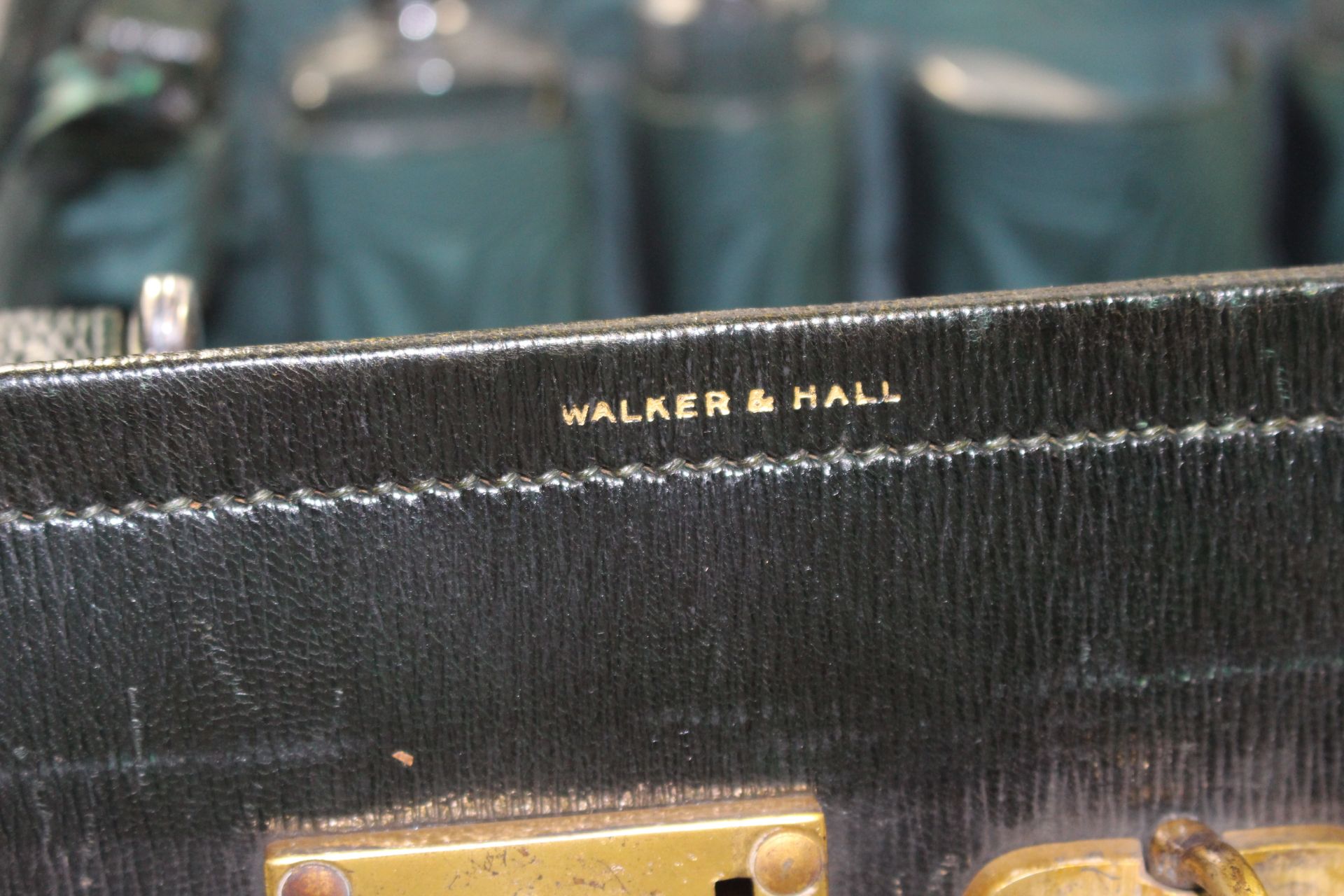 Early 20th c. Cased Silver Travelling Vanity Case by Walker & Hall - Image 12 of 16