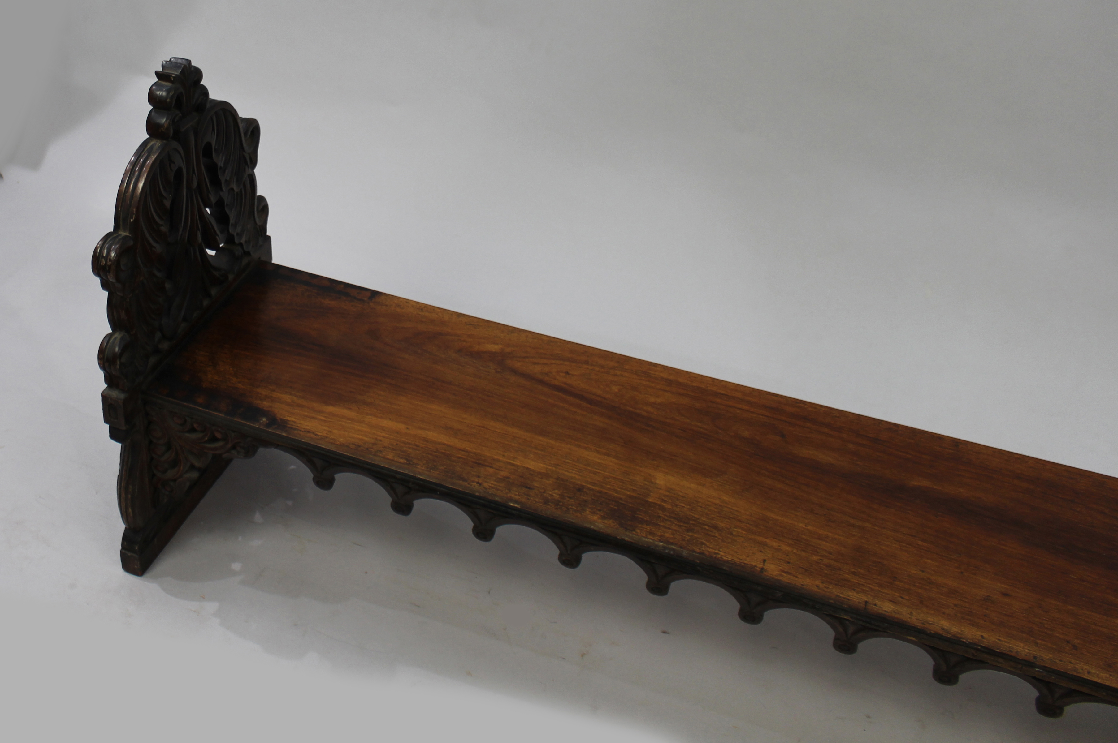 Early 19th c. Ecclesiastical Rosewood Altar Table Stand - Image 3 of 5