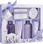 Body & Earth Bath Gift Set,6 Pcs Luxurious Gifts for Women, Lavender