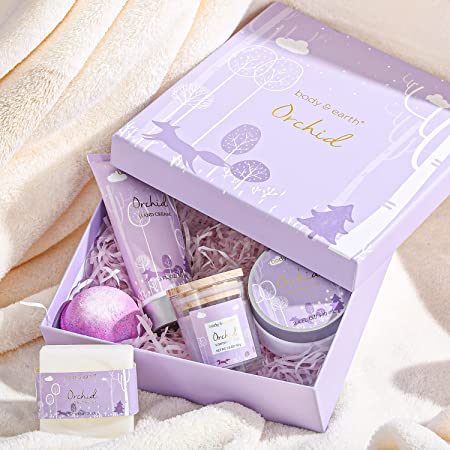 New Packaged Body & Earth Orchid Bath Gift Set. Orchid Scent: Infused - Image 2 of 2