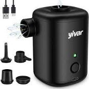 Yivar Electric Air Pump - Portable Air Pump for Inflatable Wireless Electric Air Pumps Inflator £.