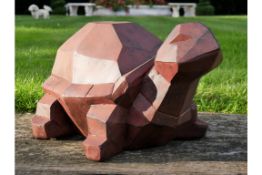 Geometric Tortoise Garden Ornament