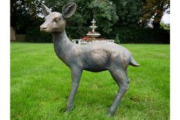 Large Baby Deer Garden Ornament