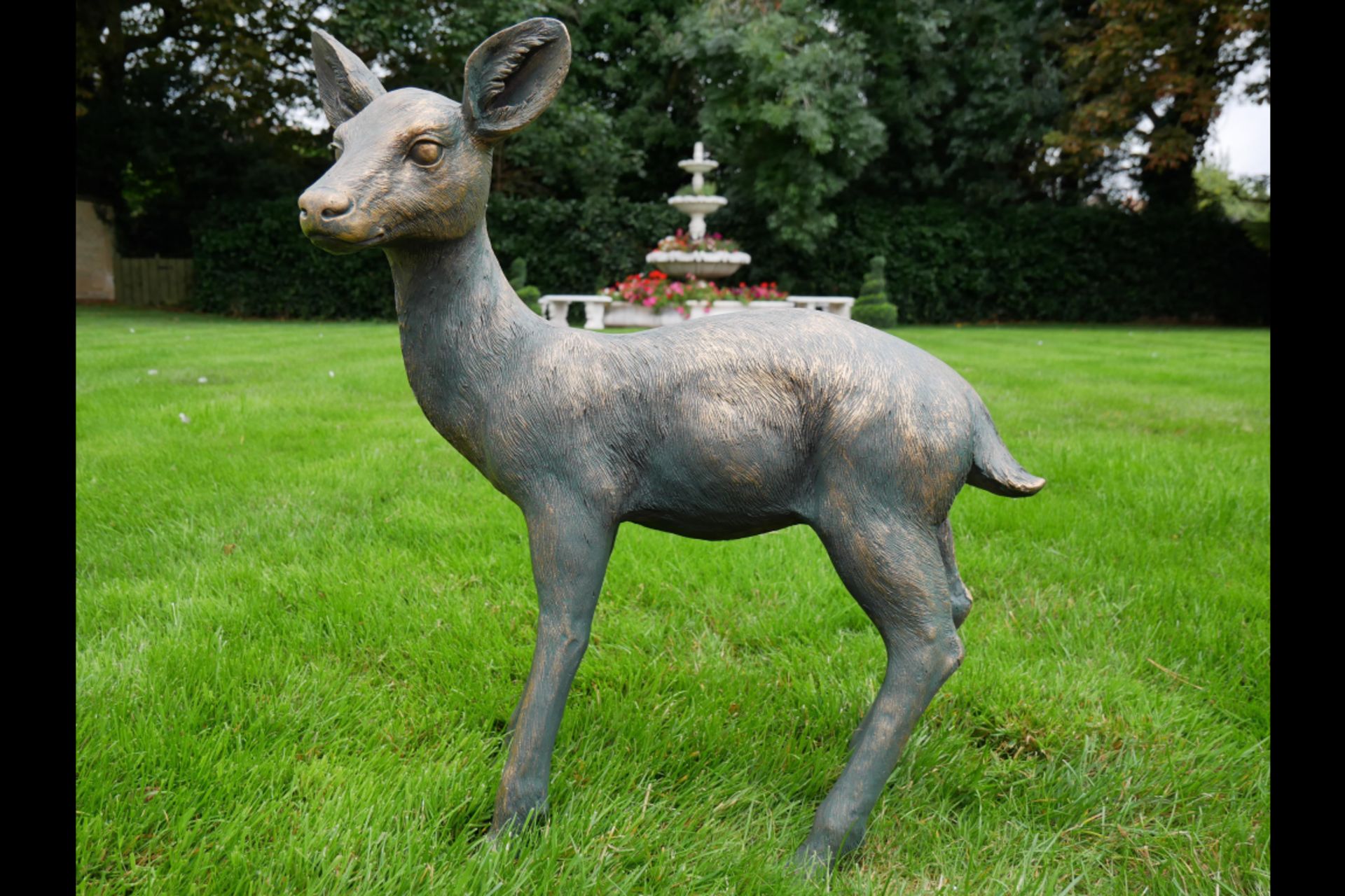 Large Baby Deer Garden Ornament