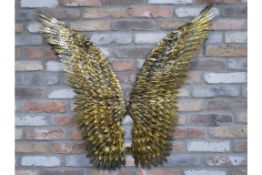 1x Large Golden Angel Wings